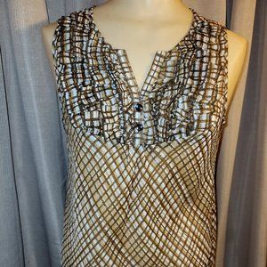 Nine West Sleeveless Sheer blouse